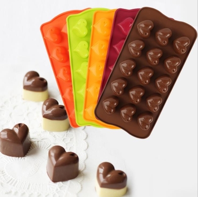 Los moldes comerciales del chocolate del silicón del bebé, chocolate profesional moldean la categoría alimenticia