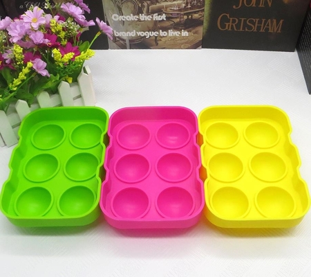 Moldes de la bola de hielo del silicón de Colorfull, fabricante FDA el 18*12.5*4.8cm de la bola de hielo del silicón