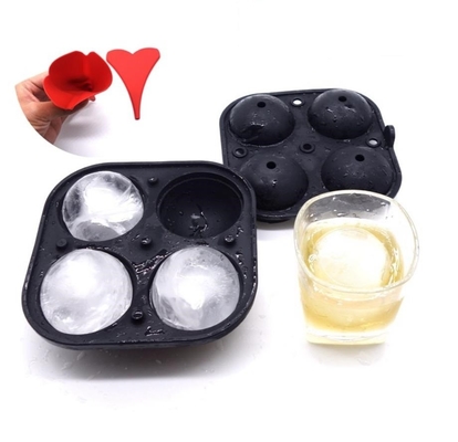 Los mini moldes de la bola de hielo del silicón de Diy fijaron el diámetro de la forma redonda los 5.6CM para las bebidas