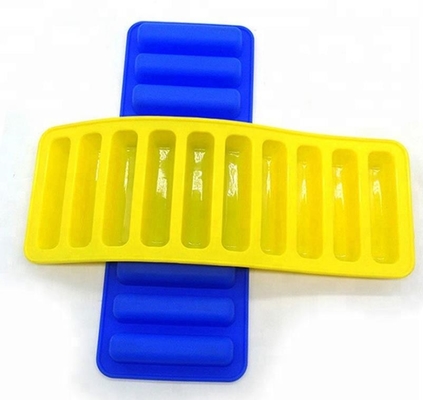 Moldes des alta temperatura del silicón de la barra, no forma del cilindro de las bandejas del cubo de hielo del palillo