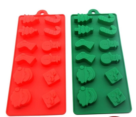 Contenedor de almacenamiento no dañino seguro del material de hielo de la Navidad del cubo de la comida fresca de las bandejas