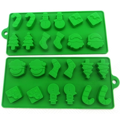 Contenedor de almacenamiento no dañino seguro del material de hielo de la Navidad del cubo de la comida fresca de las bandejas