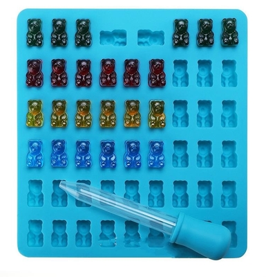 Moldes gomosos del chocolate del silicón de la gema, novedad de las bandejas del molde del chocolate