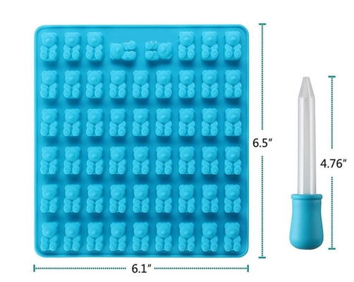Moldes gomosos del chocolate del silicón de la gema, novedad de las bandejas del molde del chocolate