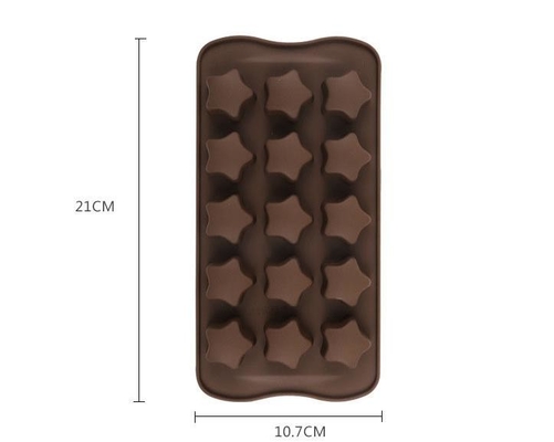 El chocolate asteroide flexible del silicón moldea el ahorro de espacio los 21*10.7*1.5cm