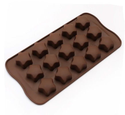 El chocolate asteroide flexible del silicón moldea el ahorro de espacio los 21*10.7*1.5cm