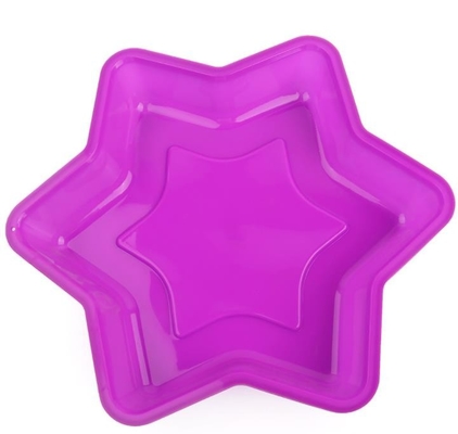 La bandeja de la hornada del silicón de la categoría alimenticia, silicón Bakeware moldea Hexagram crea para requisitos particulares