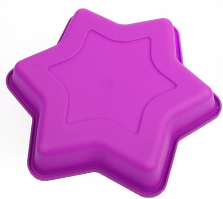 La bandeja de la hornada del silicón de la categoría alimenticia, silicón Bakeware moldea Hexagram crea para requisitos particulares
