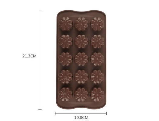 El chocolate plástico duro de la Navidad de la flor moldea insípido seguro de la comida