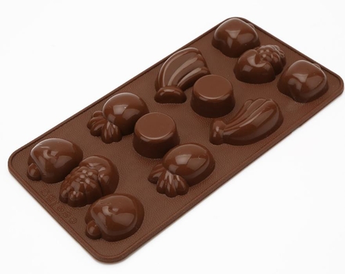 Accesorios de Kirchen de chocolate de la fruta pequeños de la barra de los moldes de la bandeja del diseño de encargo de la suposición