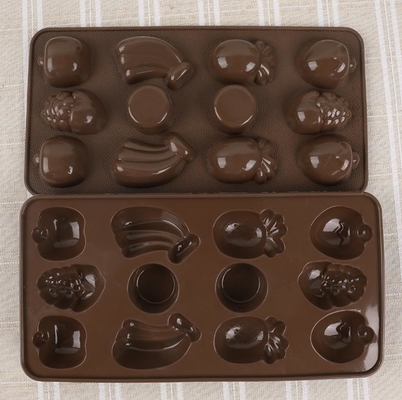 Accesorios de Kirchen de chocolate de la fruta pequeños de la barra de los moldes de la bandeja del diseño de encargo de la suposición