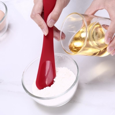 Cocinar la espátula suave de la cuchara del silicón, herramientas delgadas de la hornada del cepillo de la espátula de Turner del silicón