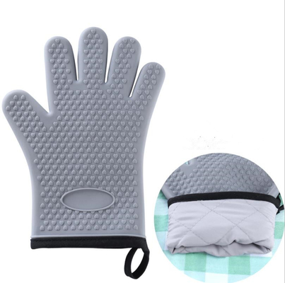 Guantes del Bbq del silicón de la panadería, guantes flexibles de la goma de silicona para asar a la parrilla