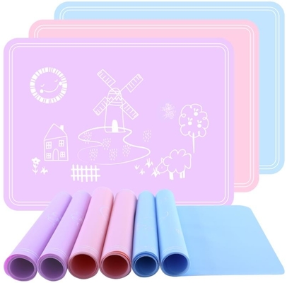 El silicón cuadrado embroma la estera del producto, placa de Placemat del silicón enrollable