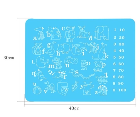 El silicón animal de la impresión embroma el producto, silicón Placemat de los niños para los niños