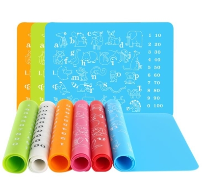 El silicón animal de la impresión embroma el producto, silicón Placemat de los niños para los niños