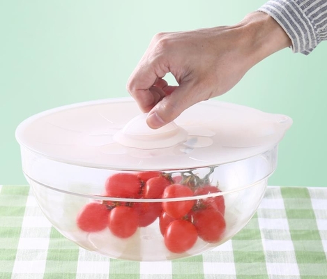 Tapa estándar grande de la cubierta del cuenco de la conservación de alimentos del silicón de la categoría alimenticia de los tamaños