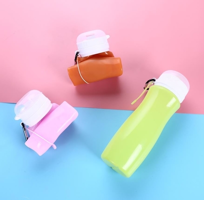 botellas de agua libres del silicón de las botellas de agua FDA del bpa 450ML con el logotipo de encargo de la impresión