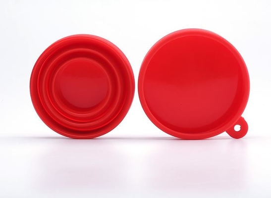 190ML el estilo BPA libera la taza plegable del silicón plegable de la categoría alimenticia