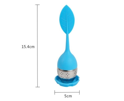 Silicón lindo de la forma de hoja del infuser del té del silicón del infuser libre del té del BAP FDA