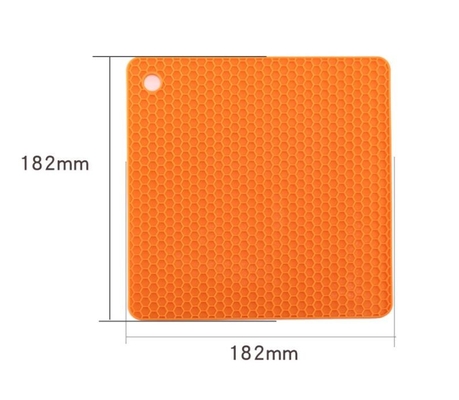 Las pequeñas herramientas de la cocina del silicón del panal platearon el 18.2*18.2*0.6cm para el bebé