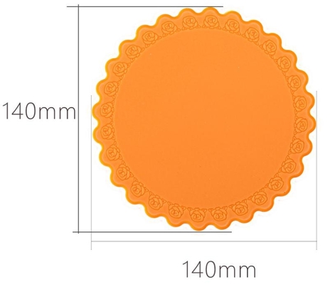 No silicón del palillo que cocina estilo de la flor de Rose de la estera de la taza de la talla media de los productos