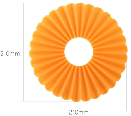 Herramientas acanaladas de la cocina del silicón, silicón redondo Placemats no resbaladizo