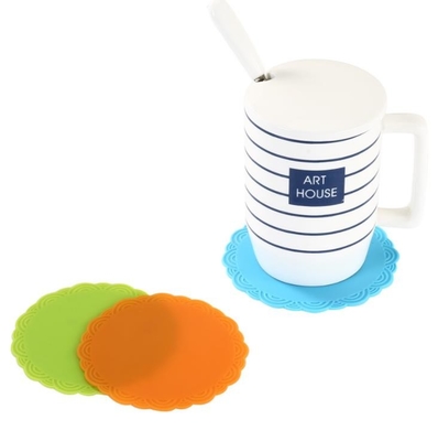 Resbalón anti determinado de la forma redonda del silicón del ODM del OEM del utensilio colorido de la cocina