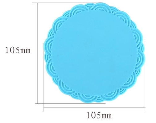 Resbalón anti determinado de la forma redonda del silicón del ODM del OEM del utensilio colorido de la cocina