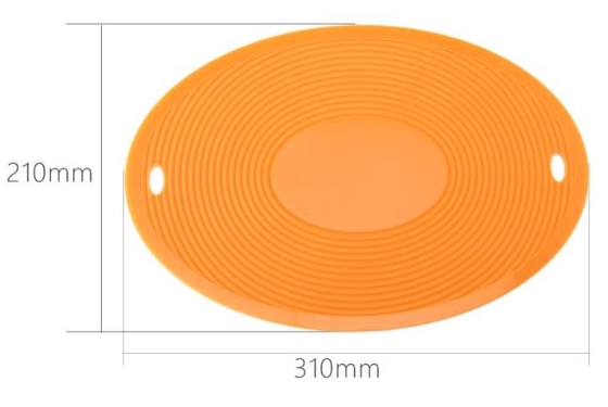 La cocina grande del silicón del tamaño equipa al niño aplicado familia oval del hogar de la forma favorable