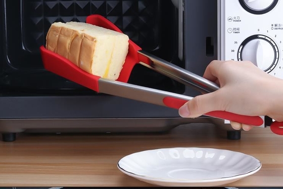 Herramientas listas de la cocina del silicón de 12 pulgadas, categoría alimenticia de cucharas de la cocina de Ilicone