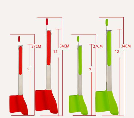 Herramientas listas de la cocina del silicón de 12 pulgadas, categoría alimenticia de cucharas de la cocina de Ilicone