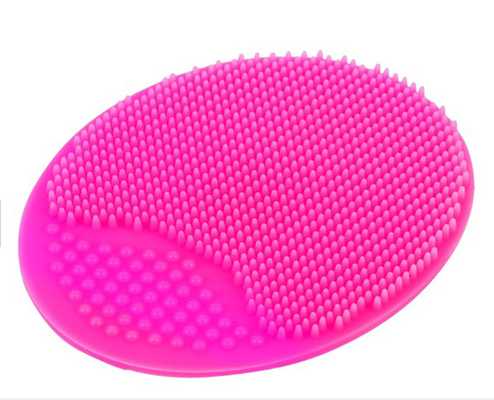 Escobilla facial del silicón oval del super suave del FDA para el cuerpo y la cara