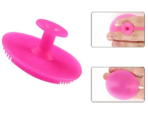 Escobilla facial del silicón oval del super suave del FDA para el cuerpo y la cara