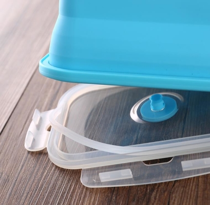 Sistema de la fiambrera plegable del silicón del contenedor de almacenamiento FDA de la comida del silicón 4 para los niños