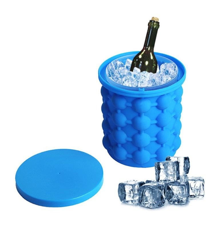 Los moldes enormes del cubo de hielo del silicón pueden los colores de encargo de Bucke para el vino de enfriamiento