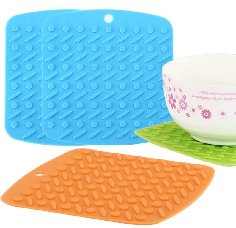 La cocina redonda del silicón de los puntos de la novedad equipa decorativo libre anti del resbalón BPA